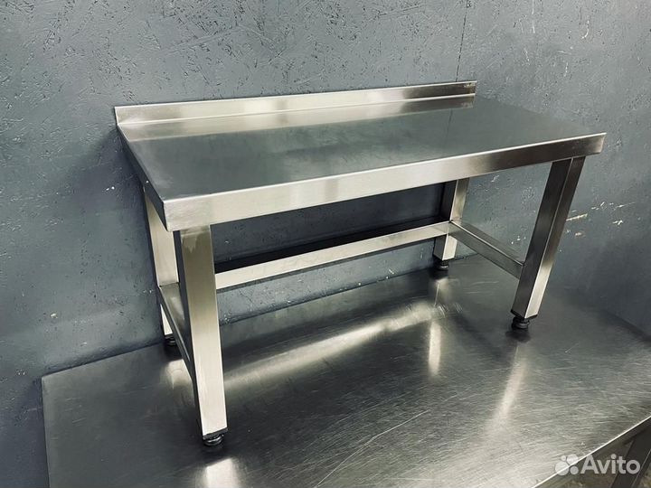 Полка настольная из нерж 80 см