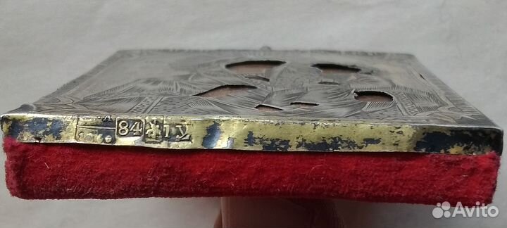 Смоленская икона Богородицы серебро 84