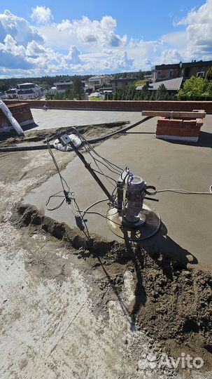 Полусухая стяжка с Уклонами на Кровле