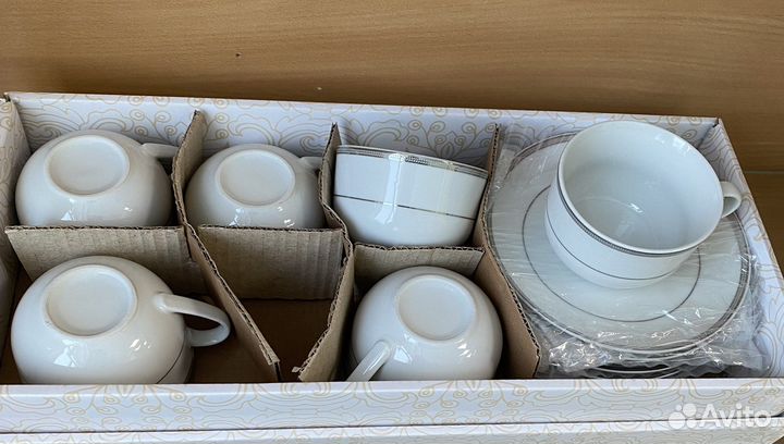 Сервиз кофейный чайный новый