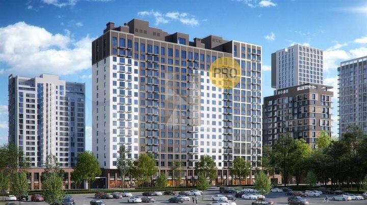 2-к. квартира, 63 м², 14/20 эт.