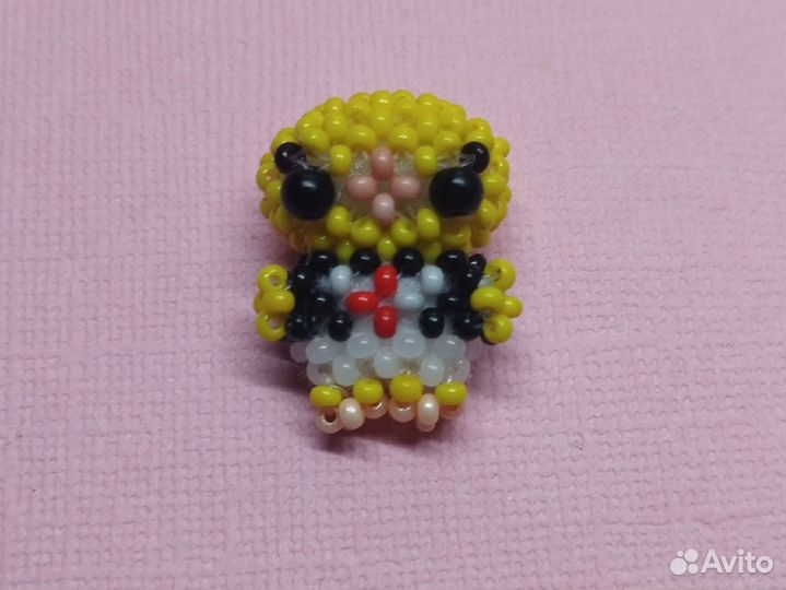 Амигуруми из бисера дракон, цыпленок