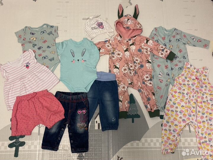 Вещи пакетом на девочку р68 (10 вещей)