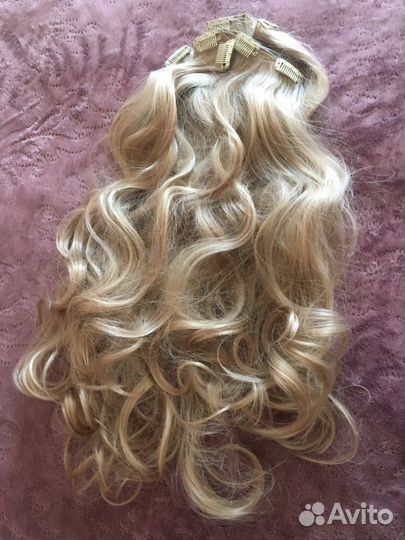 Накладные волосы на заколках