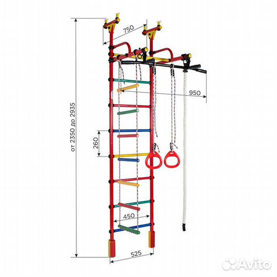 Спортивный комплекс (Шведская стенка) Жирафик