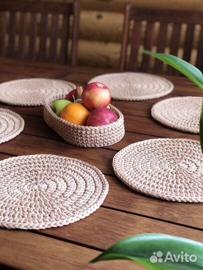 Сервировочные салфетки ручная работа