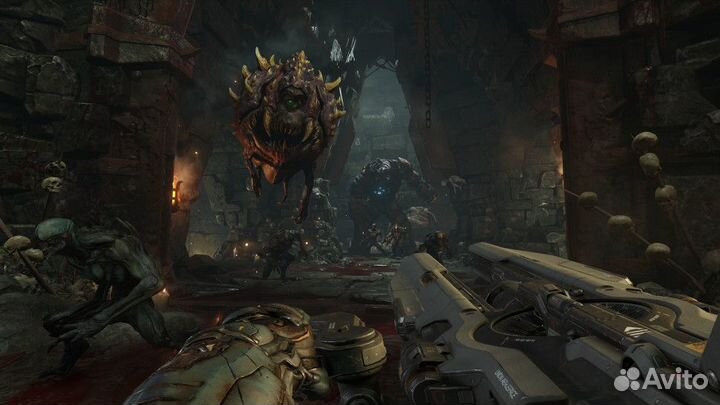 Игра Doom (PS4) б/у, Полностью Русский