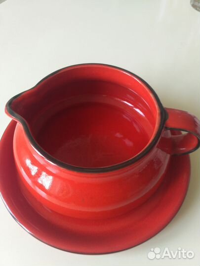 Соусник и тарелка керамика югославская