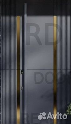 Дизайнерская металлическая дверь для частного дома