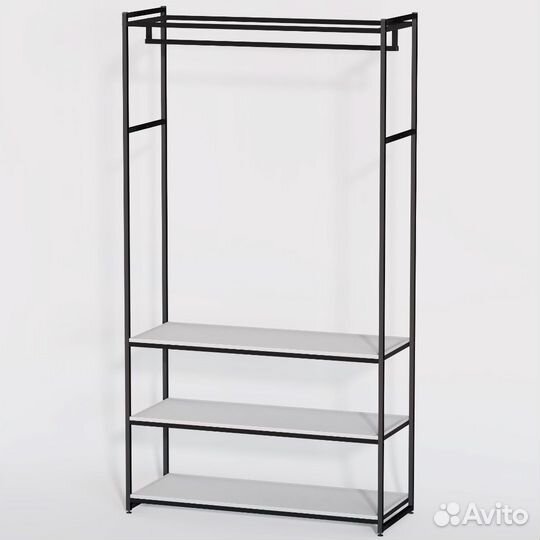 Стеллаж для одежды в стиле Лофт A22120-11-чб