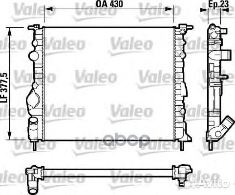 Радиатор охлаждения двигателя 732389 Valeo