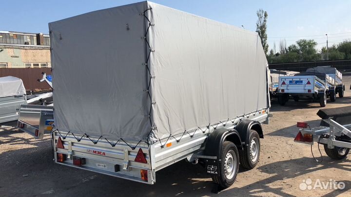 2-осный прицеп Мзса 3,5 х 1,51 тент 1,5 м скос