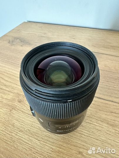 Объектив sigma 35 mm 1 4 canon