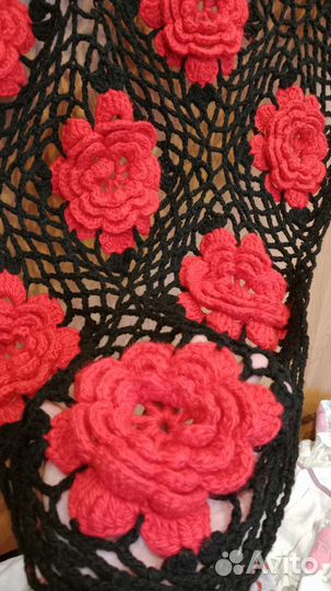 Шаль вязаная