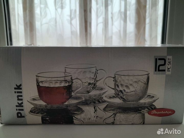 Чайный набор посуды на 6 персон новый