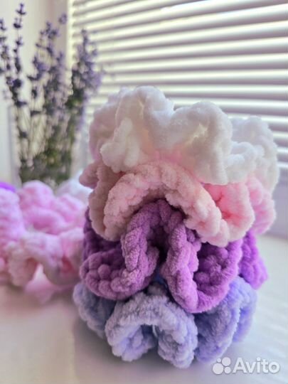 Вязаные резинки Scrunchie для волос