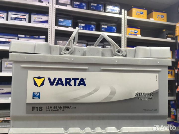 Аккумулятор 85Ah низкий Varta F18 на ford opel
