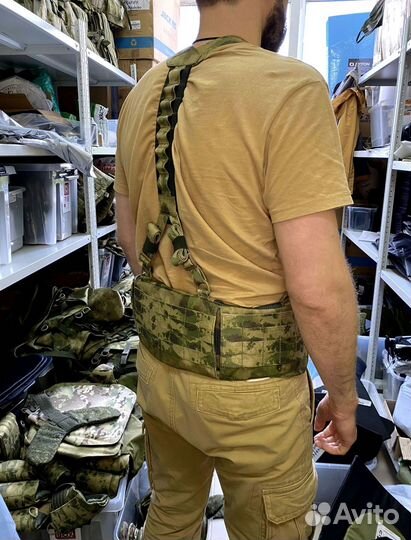 Боевой пояс с баллистическим пакетом и лямками Бр1