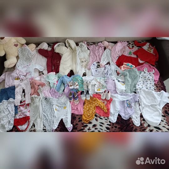 Детские вещи на новорожденную 56, 62, 68, 74 разм