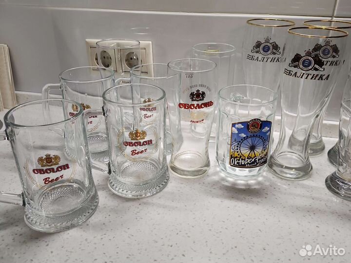 Пивные бокалы и кружки