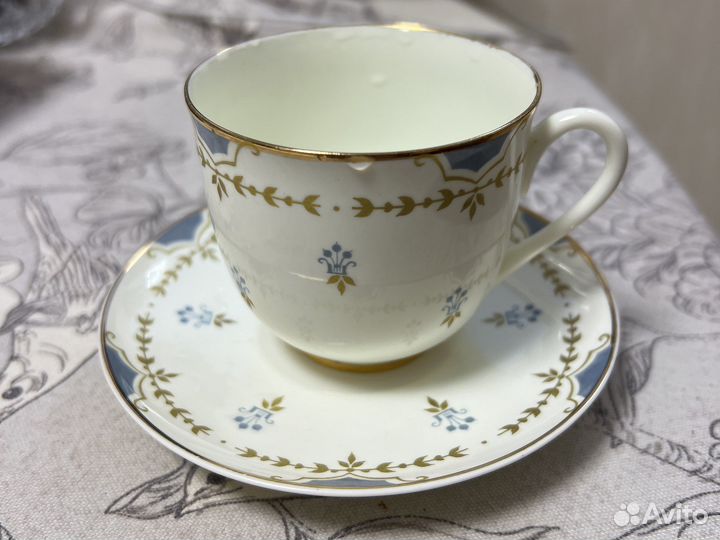 Кофейная пара лфз костяной фарфор элегия