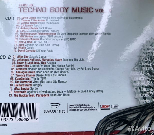 Various – This Is. Techno Body Music Vol. 1 CD