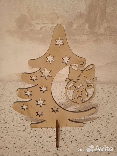 Изделие из фанеры, лазерная резка