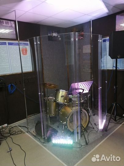 Звукоизоляционный экран для барабанов. Drum shield