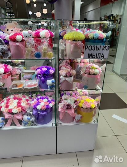 Букет из мыльных цветов