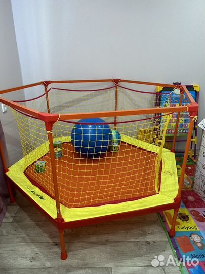 Детский каркасный батут, диаметр 160 см, до 35 кг