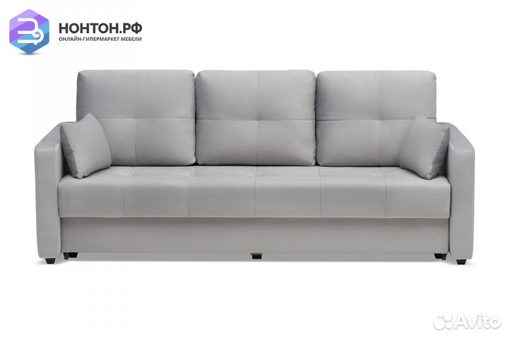 Диван еврокнижка Вита 3-х местный серый