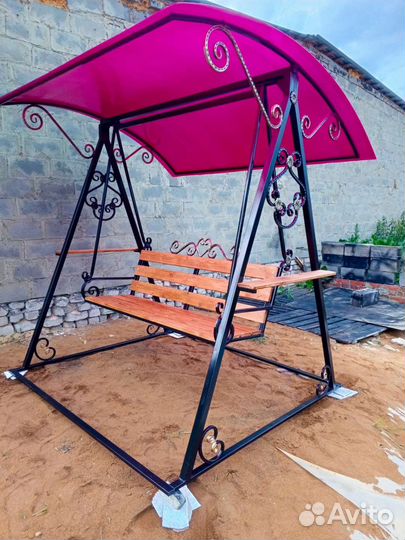 Садовые качели скамейки