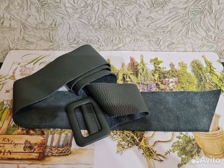 Кожаный ремень, пояс,Италия