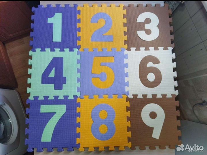 Коврик детский пазл с цифрами