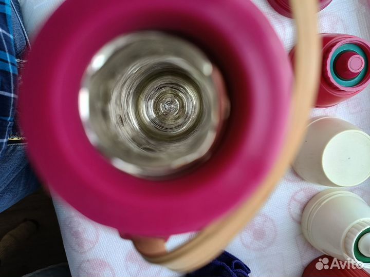 Термос СССР стекл колба 2 крышки