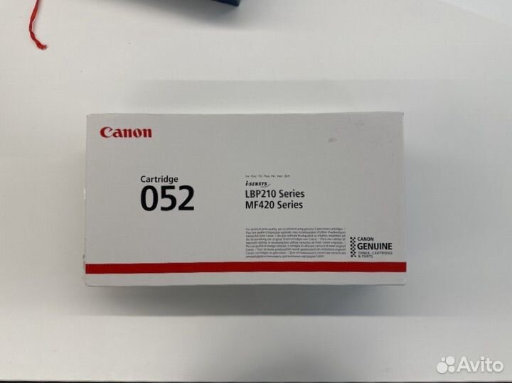 Картридж для принтера canon 052 черный оригинал