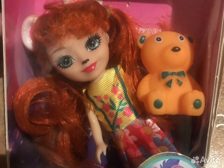 Enchantimals энчантималс набор кукла и медвежонок