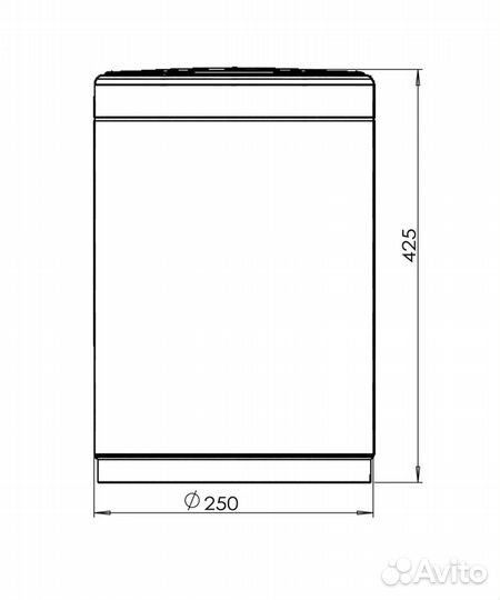 Сенсорное ведро для мусора 12 л java S-882-12Q