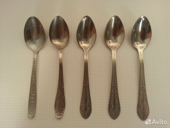 Ложки столовые разные, СССР