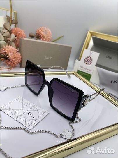 Солнцезащитные очки маска Dior черные (938)