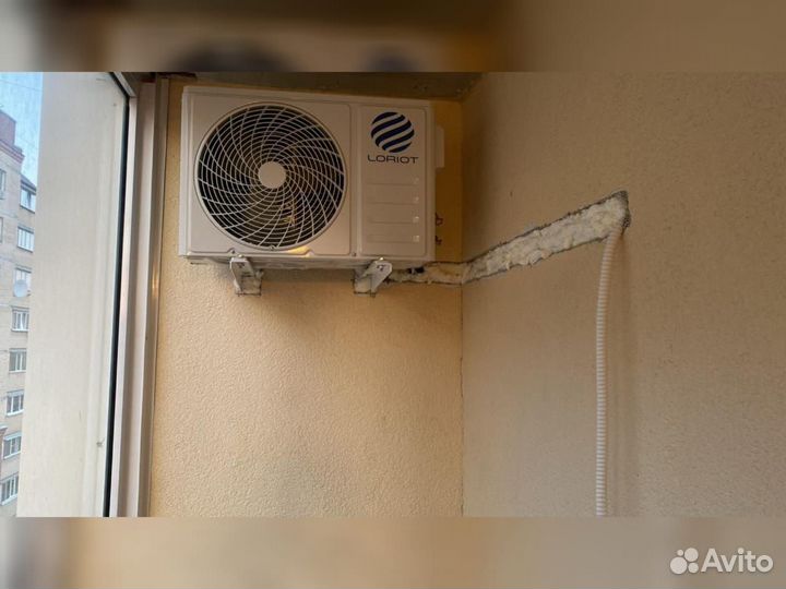 Кондиционер, сплит система тепло/холод, монтаж