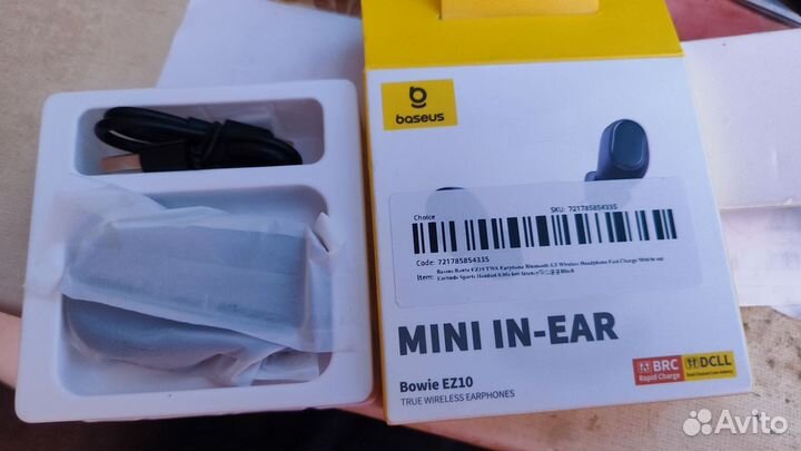 TWS Наушники Baseus Bowie EZ10