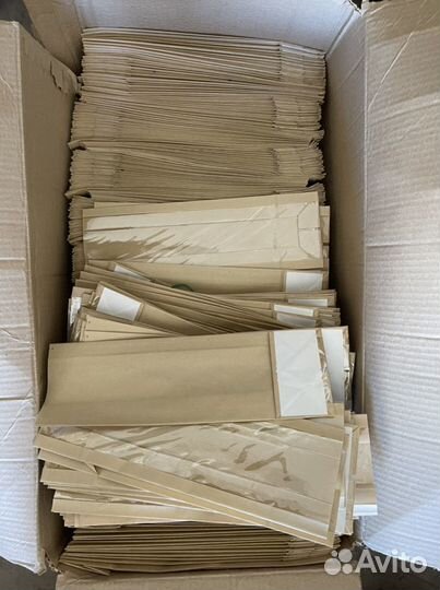 Пакет из крафт бумаги с демонтрационным окном