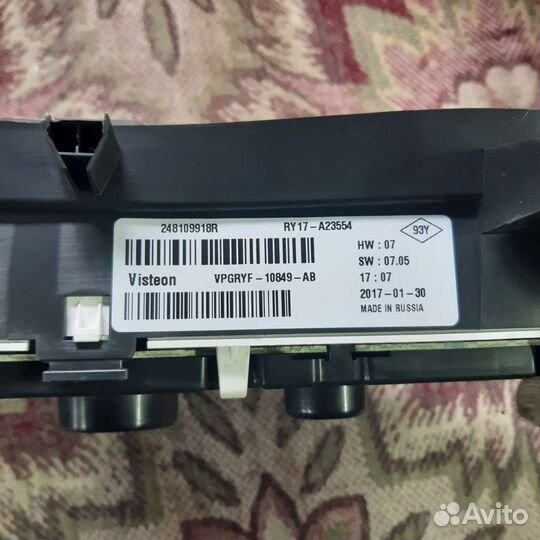 Щиток приборов LADA xray