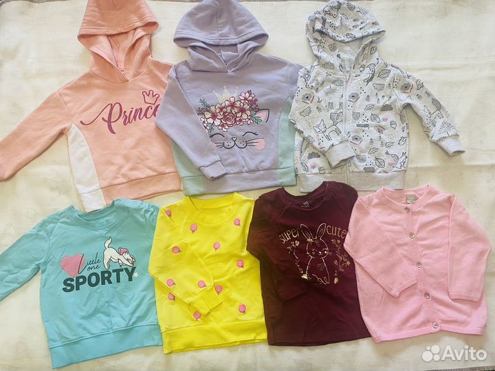 Вещи пакетом на девочку 80-86