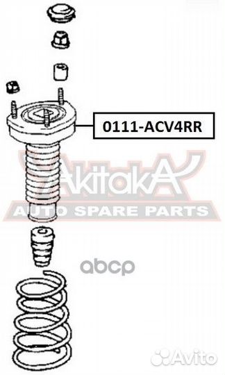 Опора амортизатора 0111ACV4RR asva