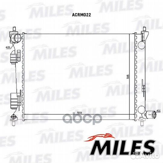 Радиатор, охлаждение двигателя acrm022 Miles