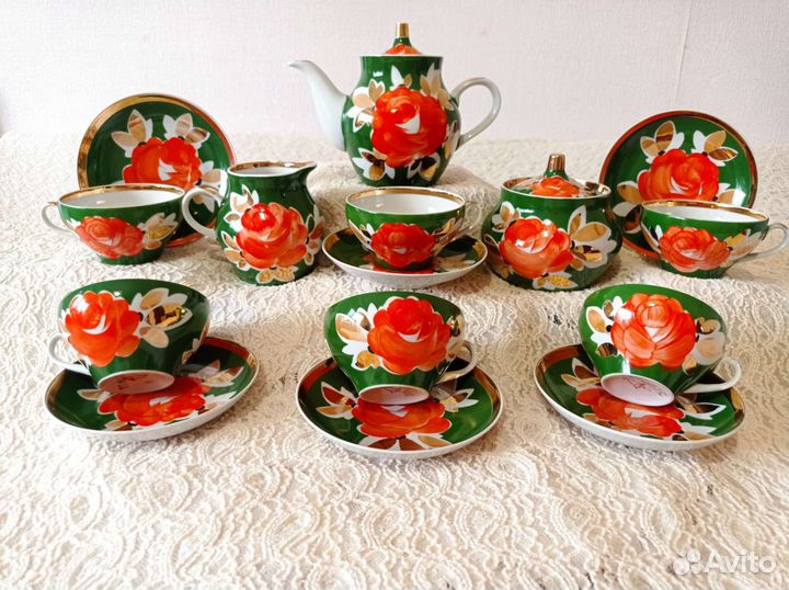 Чайный сервиз СССР дулево новый 6/15
