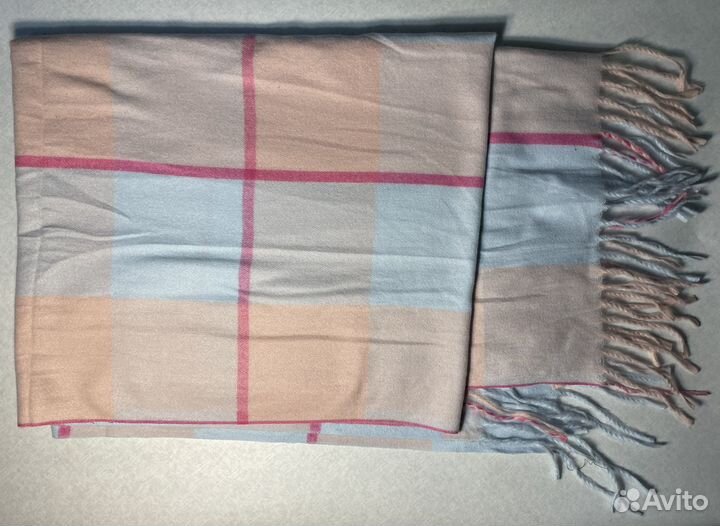 H&M Шарф 180х70 с кисточками разноцветный