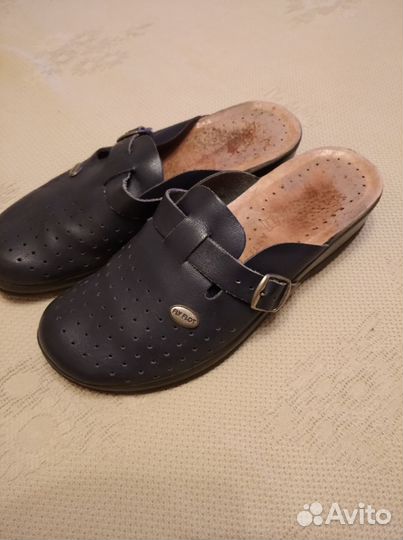 Шлепки женские 38 размер натуральная кожа